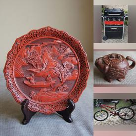 MaxSold Auction: This online auction includes Asian decor, tea sets, Canon printer, Danby portable AC, ceramics, Char-Broil grill, bicycles, women’s clothing, and more!