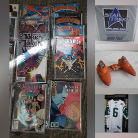 MaxSold Auction: This online auction features video games, KISS collectibles, printer, board games, NIB Tek Gear light boots, DVDs, headphones, GO-Bots, transformers, pop culture trading cards, comics, and much, much, more!!