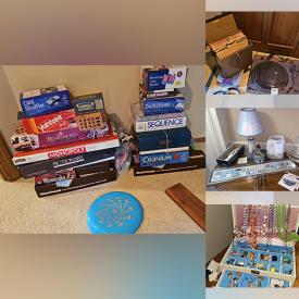 MaxSold Auction: This online auction features teak tables, Lefton figurines, all-in-one computer, office supplies, futon, costume jewelry, sewing supplies, toys, games, ukulele, lighthouse collectibles, beer steins, leather sectional,  pet supplies, live plants, small kitchen appliances, BBQ grill, patio furniture, garden tools, fishing gear, power tools, electrical supplies, hardware, and much more!
