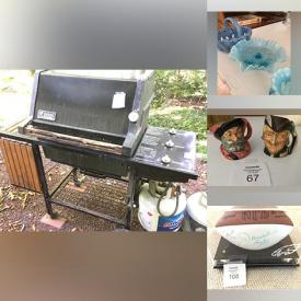 MaxSold Auction: This online auction features lawn tools, sports equipment, stoneware jugs, BBQ grill, antique Japanese tea set, power & hand tools, vinyl records, decanters, Ducks Unlimited prints, area rug, Madame Alexander dolls, Royal Doulton figurines, decorative bird houses, pet product, and much more!!!