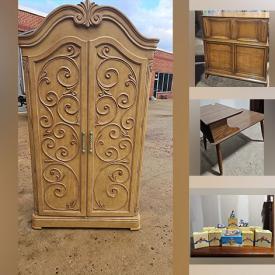 MaxSold Auction: This online auction includes Disney collectibles, NASCAR collectibles, power tools, furniture such as antique side hutch, art deco entertainment centers, antique bed frames, vintage marble top dresser, wooden desks, dining table, dining chairs, and leather recliner couch, lamps and much more!