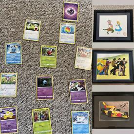 MaxSold Auction: This online auction features Pokemon cards, puzzles, children’s books, toys, LE Disney serigraphs, porcelain dolls, sports figures, men’s suits, Sam Schmidt signed photo, women’s coats, and much, much, more!!