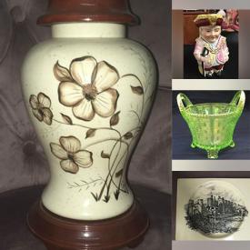 MaxSold Auction: This online auction features collectible dolls, kid skates, collector plates, jewelry, Bunnykins, art glass, S & P shakers, Toby mug, antique dishware, collector spoons, comics, Carnival glass, demitasse cups/saucer sets, teacup/saucer sets, antique oil lamps, and much, much, more!!!n