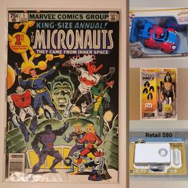 MaxSold Auction: This online auction features comics, sports collectibles, cookie jar, Toronto Blue Jays collectibles, coins, laser discs, and new items such as beauty products, toys, puzzles, Funko POPs, gaming headset, nutcrackers, MP3 doorbell kit, and much, much, more!!!