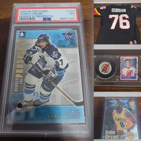 MaxSold Auction: This online auction features sports collectibles such as replica rings, sports trading cards such as Jordan, Bryant, Gretzky, Mahomes, and much, much, more!!!