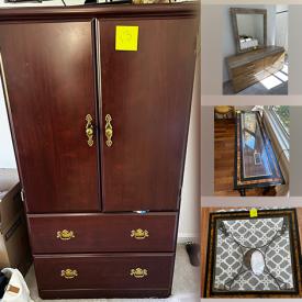 MaxSold Auction: This online auction features with various items such as Marble Table, Marble Table With Glass Top, Lacquer Dresser, Lacquer Head Board, Cabinet With Double Doors, Plant Stand, Tv Cabinet, Stand Light, Printer Table, Master Spin Cycle, Metal Patio Chairs, Seat Swing Chair and more.