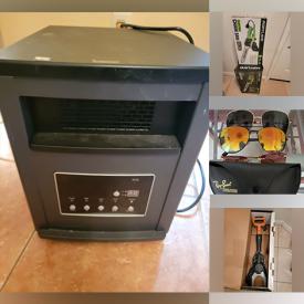 MaxSold Auction: This online auction features NIB chain saws, mirrors, portable heater, garden tools, power & hand tools, vintage record players, combo safe, lanterns, pressure washer, and much more!