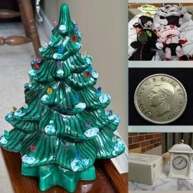 MaxSold Auction: This online auction includes a ceramic Christmas tree, Kindergoth Kids dolls, Lions Head bench ends, jewelry, band shirts and other clothing, portable gas stove, toys, vases, electronics, coins, colored glass, drawer pulls, Xbox games, Grant Fuhr puck display and more!