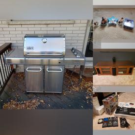 MaxSold Auction: This online auction features garden supplies, power & hand tools, plumbing supplies, yard tools, DVDs, fabric, patio furniture, lawnmower, BBQ grill, art glass, perfume bottle, small kitchen appliances, stereo components, Hallmark Christmas ornaments, snowboard, camping gear, and much, much, more!!!