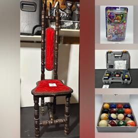 MaxSold Auction: This online auction includes sports trading cards such as NFL, MLB and NBA, new children’s toys such as Polly Pocket, LOL Surprise and Hatchimals, fishing reels, costume jewelry, Ryobi power tools, DVDs, wall art, and more!