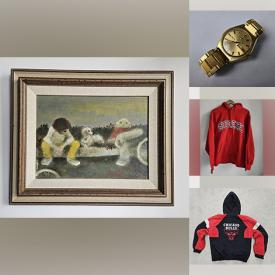 MaxSold Auction: This online auction includes a William Arthur Winter painting, Canon digital camera, Moncler fall jacket, Patagonia and other clothing, watches, winter hats and more!