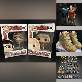 MaxSold Auction: This online auction features costume jewelry, athletic shoes, vinyl records, vintage die-cast vehicles, POGS, vintage toys, Funko Pops, puzzles, Star Wars figures, board games, pop culture figures, and much, much, more!!