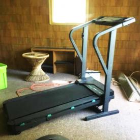 MaxSold Auction: This online auction features Quilting loom, vintage ironing board,Westclox plug in clock, Dining table, Drop Front Desk, lawn mower and much more!