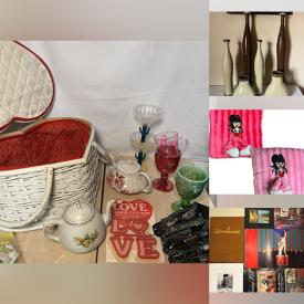 MaxSold Auction: This online auction includes furniture such as a Pier 1 rattan desk, shelf, table, headboard, dining table set and others, Rainbow Brite and other plushies, Bratz pillows, rugs, wall art, kitchenware, small kitchen appliances, vintage matchbooks, shoes, accessories, vintage magnets and more!