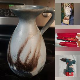 MaxSold Auction: This online auction features women’s clothing & shoes, art glass, kids\' games & books, snowboard, teacup/saucer sets, perfume bottles, Robert Bateman print, art pottery, ski boots, sewing machine, puzzles, DVDs,  watches, and much, much, more!!!