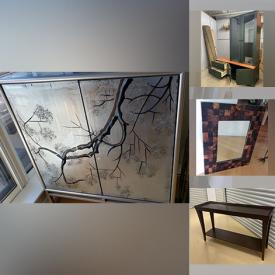 MaxSold Auction: This online auction features IKEA Poang chair, antique drop leaf table, designer wall unit, wool carpets, bookcases, quilt, end tables, and much, much, more!!