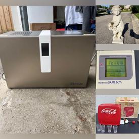 MaxSold Auction: This online auction includes a Brewie beer brewing machine, vintage concrete cherub, Moozica kalimba, Bontempi organ, typewriter, kids books, Cabbage Patch Kids sewing machine, Barbies, LOL dolls and other toys, Royal Albert and other china, original GameBoy system, Blue Mountain pottery, Royal Doulton Bunnykins, Coca Cola memorabilia, board games, home decor and more!