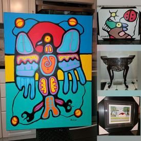 MaxSold Auction: This online auction features original paintings by Karl Burrows & Stephen Snake, Don Chase, Peter Bighetty, Randy Knott, Anthony Jones, and a Venus sculpture, fine art prints by Maud Lewis, Tom Thomson, Bruce Morrisseau, Christian Morrisseau,  and much, much, more!!