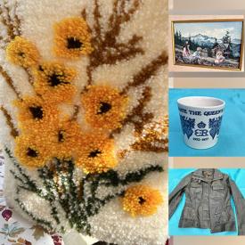 MaxSold Auction: This online auction includes antique tools, men’s and women’s shoes, cast iron bistro chairs, wooden chairs, Jubilee collectibles, collector coins, garden decor, new porcelain sink and more!