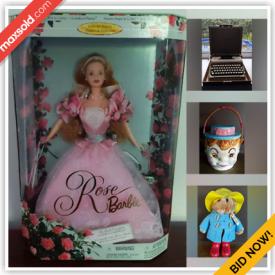 MaxSold Auction: This online auction features Paul Cardew teapots, decanter, teacup/saucer sets, cranberry glass, Mexican folk art, collector Barbie, vintage Satsuma egg, beer stein, art glass, Chinese paper cutting art, laptops, desktop, printer, vintage cookie jars, tagine bowl, vintage Gunds, video games, Funko Pops, games, and much, much, more!!!