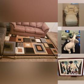 MaxSold Auction: This online auction features TVs, sofas, loveseats, area rugs, glass coffee table, electric fireplace/media center, curio cabinet, dining table & chairs, and much more!