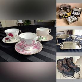 MaxSold Auction: This online auction features teacup/saucer sets, vintage hurricane lamps, decorative plates, Churchill teapots, Royal Doulton figurine, glass insulators, antique brass pieces, sports equipment, costume jewelry, small kitchen appliances, vacuum, and much, much, more!!