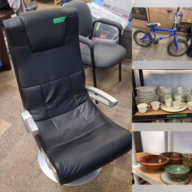 MaxSold Auction: This online auction includes furniture such as folding chairs, gaming chairs, kitchen cabinets and IKEA shelving units, baskets, NIB towel racks, costume jewelry, storage, toys, Lego, art supplies, children’s bicycles, ceramics, clothing, exercise equipment and much more!
