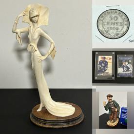 MaxSold Auction: This online auction features coins, porcelain figurines, sports trading cards, sports collectibles, Pokemon cards, Star Trek collectibles, video games console, Legos, toys, banknotes, DVDs, stamps, Star Wars collectibles, and much, much, more!!
