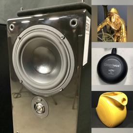 MaxSold Auction: This online auction includes audio equipment, power amps, art glass, Wedgwood, vintage cameras, turntables, tools, Fiesta ware, NIB Keurig, riding jackets, Meade telescope, and more!