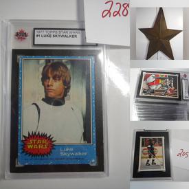 MaxSold Auction: This online auction features sports trading cards, steins, sports collectibles, coins, Indigenous artwork, Coca-Cola collectibles, Avon decanters, Hoselton sculptures, Pokemon cards Snoopy collectibles, vinyl records, Red Rose tea figures, action figures, Star Wars collectibles, and much, much, more!!!