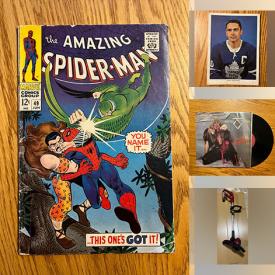 MaxSold Auction: This online auction includes comics such as The Atom, Superboy, Strange Adventures, Fantastic Four and others, trading cards featuring Wayne Gretzky, Michael Jackson, Auston Matthews, Guy Lafleur and others, board games, Stormtrooper clock, sealed toys, framed hockey pictures, vinyl records, electric weed eater, power driver, Wade figures, hockey pennants and many more!