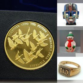 MaxSold Auction: This online auction includes Kingston pewter ornaments, 18k gold rings, Canadian Mint gold and silver commemorative coins, NIB items such as cookware, socks, linens, and men’s watches, vintage pine cabinet, vintage decor, Pyrex, GE fridge and more!