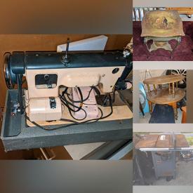 MaxSold Auction: This online auction includes a vintage sewing machine, vintage camera, Victorian table, Scion rims, glass decor, vintage games, Delta Milwaukee tools, gemstones and more!