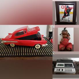 MaxSold Auction: This auction features Large 1972 Metal Penny, Airfix Tigertank, Saitek A-250, Coleman Lantern, 1957 Chevy VHS Rewinder, Necklaces, Vintage Hair Dryer, Cardnal Plate, Crystal, Vintage Cassette Player And Headphones and much more!