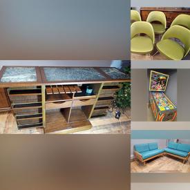 MaxSold Auction: This online auction features Star Trek collectibles, Coca-Cola collectibles, vintage toys, watches, vintage bar cabinet, MCM chairs, bumper pool table, sports trading cards, guitar, pinball machine, jewelry, comics, vintage advertising sign, and much more!!