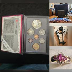 MaxSold Auction: This online auction features coins, banknotes, gold jewelry, gemstone rings, video game consoles & games, comics, vinyl records, The Royals memorabilia, Snow Babies, small kitchen appliances, office supplies, power & hand tools, costume jewelry,  and much, much, more!!!