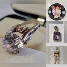 MaxSold Auction: This online auction features Star Wars collectibles, sports trading cards, vintage lighters, historical figures figurines, vinyl records, coins, die-cast cars, sterling silver jewelry, and much, much, more!!