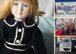 MaxSold Auction: This online auction features collectible porcelain doll, small kitchen appliances, decorative plates, blue & white collection, printer, push lawnmower, vintage cameras, and much, much, more!!!