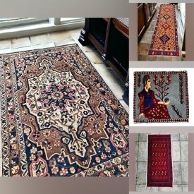 MaxSold Auction: This online auction features Persian rugs such as Bakhtiar, Turkmen, Floral Baluch, Shiraz Runner, Tafresh, and much more!