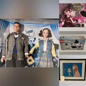 MaxSold Auction: This online auction includes vintage Barbies, Legos, Monster High dolls, Funko Pops and other toys, Magic the Gathering cards, Bradford Exchange and other decorative plates, vintage Christmas decor, Disney’s Lion King framed lithograph, books, Wedgwood, Beatles advertising flat, Star Wars laptop bag, publicity photos and much more!