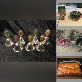 MaxSold Auction: This online auction includes crystal ware, art glass, vintage toys, Royal Doulton, Hummel, collector steins, leather loveseat, mahogany corner cabinet, framed art and more!