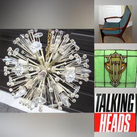 MaxSold Auction: This online auction includes a Sputnik ceiling fixture, vintage mannequin, Brutalist mirror, vintage Chinese Coromandel screen, MCM standing candleholder, MCM lucite end table, Pioneer turntable, Noresco speaker, bone china teacups, metal magazine rack, CP Hotels cutlery, costume jewelry, Coleman catalytic heater, umbrella, Christmas decor, accessories, signed ceramics, magazines, skates, women’s parka, toys, felt pennants, decor, antique glass stained window, vinyl records from The Beatles, Bananarama, The Power Station, Bruce Springsteen, Genesis, Frank Zappa, Paul Simon, Neil YOung, Whitney Houston, Stevie Wonder, The Eagles and many more!