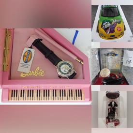 MaxSold Auction: This online auction features Barbie watches, NIB die-cast vehicles, NIP action figures, NIB Barbies, sports trading cards, Madame Alexander dolls, vinyl records, comics, and much more!!