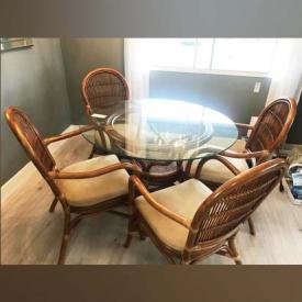 MaxSold Auction: This online auction features furniture such as pine armoire, wicker stools, wood headboard, Wicker Dining Table, Lazy Boy Recliner, Free spirit 680 exercise bike, Kenmore 116 canister vacuum and much more!