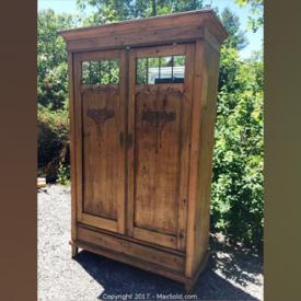 MaxSold Auction: This online auction features Leather Coat, Oil Lamp, Pottery, Pine bench, Christmas decorations, Vintage Tackle Box, Wooden Cottage Bird Carvings, Antique Pine Wardrobe 2 Door with Drawer, Pine Hanging Cupboard and much more!