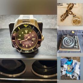 MaxSold Auction: This online auction includes vintage US silver dollars, commemorative coins, watches, vintage pins and brooches, vintage hand tools, costume jewelry, vintage glassware, vintage turntable, CDs, DVDs, diecast cars, barn boards, kitchen equipment, and much more!