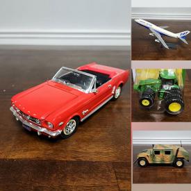 MaxSold Auction: This online auction features 1/18 scale die-cast vehicles, 1/32 scale die-cast vehicles, Matchbox vehicles, 1/64 scale models, display cases,  and much, much, more!!