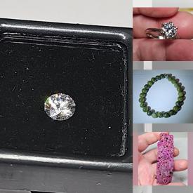 MaxSold Auction: This online auction features moissanite jewellery, gemstone bracelets, loose gemstones such as diamond, emeralds, rubies, opals, sapphires, garnets, tourmalines, sphene, aquamarines, moonstones, and much, much, more!!