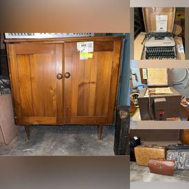 MaxSold Auction: This online auction includes electric organ, furniture such as adjustable dining table, cabinets, sewing table, side tables, MCM chairs, and antique ice chests, lighting, glassware, pottery kiln and supplies, power tools, hardware, vintage toys, books, vinyl albums, vintage board games, Schwinn bicycle and much more!