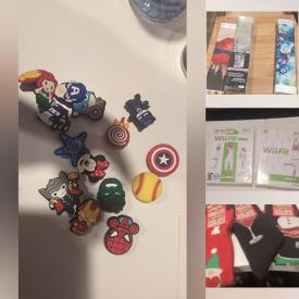 MaxSold Auction: This online auction includes Wii games and Wii Fit board, socks, craft supplies, scientific calculator, self care kits, glow bracelets, Croc Jibits and more!